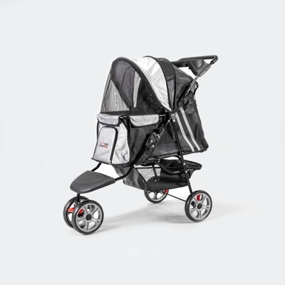 Innopet Hundebuggy Hundewagen Pet Stroller All Terrain silber/schwarz