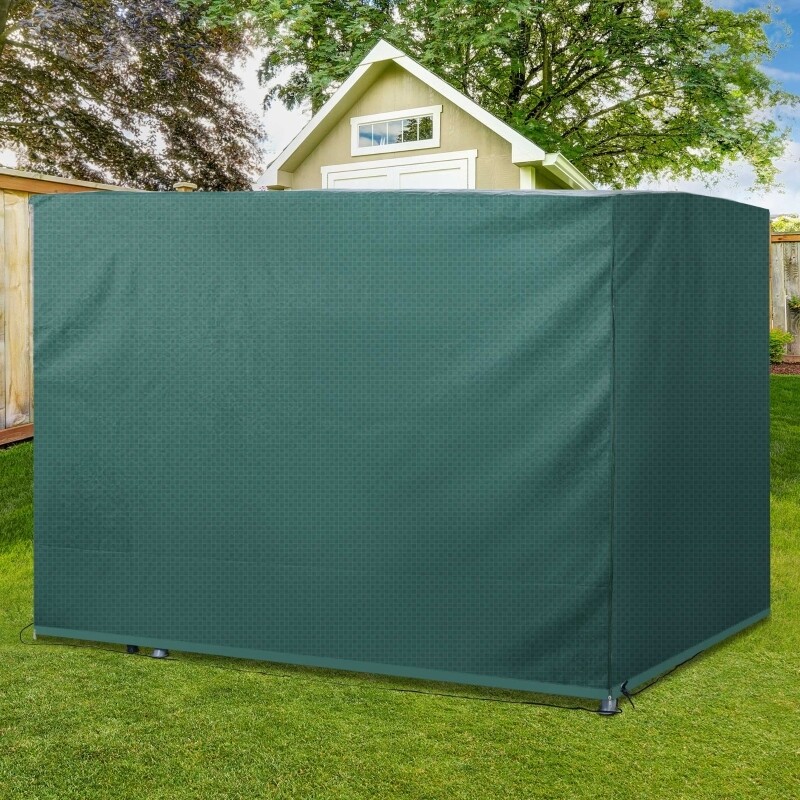 Hollywoodschaukel Abdeckung 3 Sitzer Wasserdicht Winterfest Schutzhülle 215x155x150cm  | Grün
