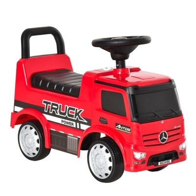 Rutscherfahrzeug LKW Mercedes Truck Kinderauto Rutscherauto Rot + Schwarz