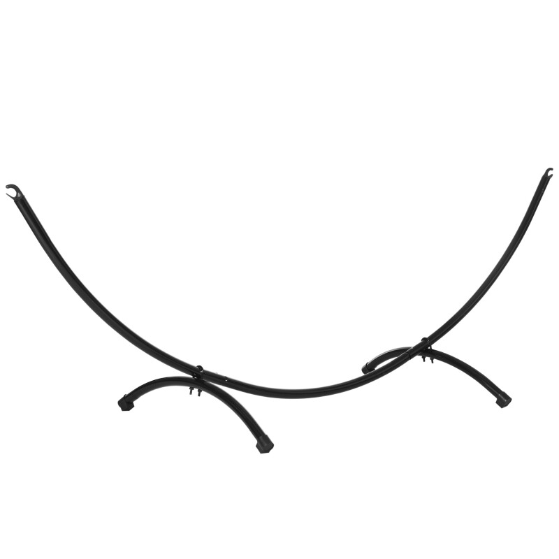 Hängemattengestell Outdoor Stahl Hängemattenständer Zugseil Belastbar 120kg | Schwarz Hängemattengestell Outdoor Stahl Hängemattenständer Zugseil Belastbar 120kg | Schwarz