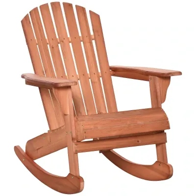 Adirondack Gartenstuhl Natur 77 x 94 x 97 cm