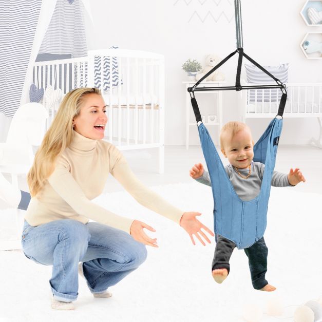 Baby Türhopser längenverstellbar, für Kleinkinder 6-12 Monate, blau