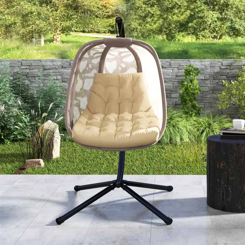 Sitzkissen Aussensitzkissen Hängekorb Schaukelstühle Outdoor-Polsterkissen | Beige