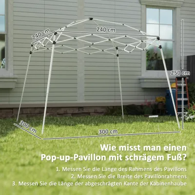 Pavillon-Ersatzdach, Ersatzplane für 3 x 3 m Gartenpavillon, Dunkelgrau