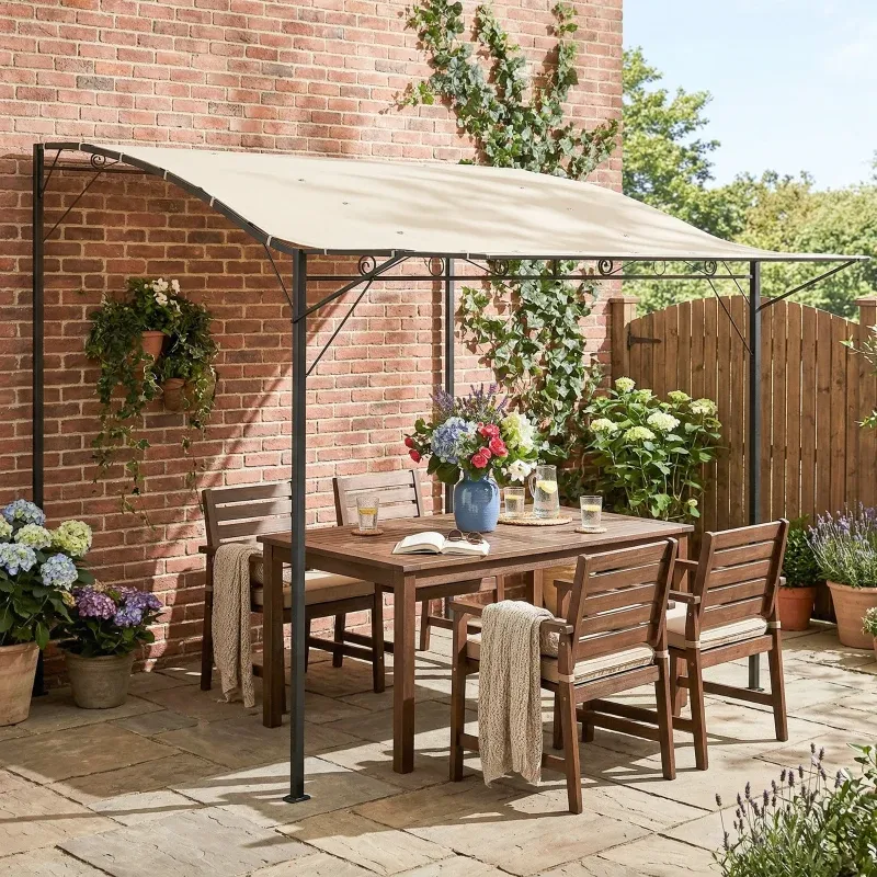 Pavillon Sonnenstore 3 x 2,5 m mit klappbarem Seitendach UV-Schutz