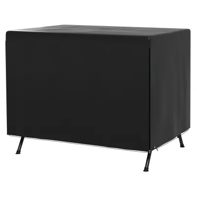 Gartenmöbelabdeckung Schutzhülle für Gartenschaukel wasserdicht Grösse 2,15L x 1,55B x 1,5H m PE Schwarz