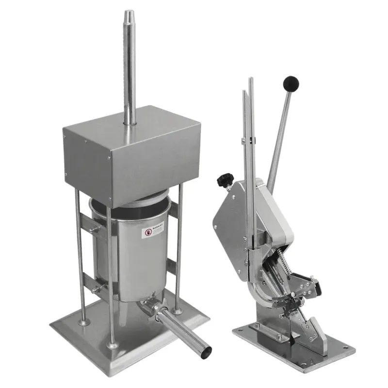 Elektrischer Wurstfüller 15 l + Wurstclipper | 11 Stufen, Fusspedal, Edelstahl, inkl. 2000 Clips