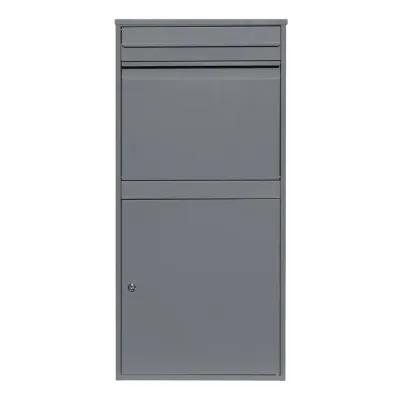 Paketkasten XL – Grau | Abschliessbar, Anti‑Diebstahl, wetterfest, Barcode