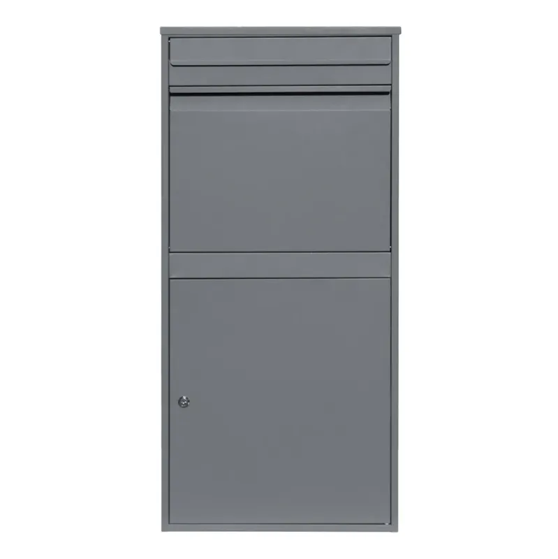 Paketkasten XL – Grau | Abschliessbar, Anti‑Diebstahl, wetterfest, Barcode