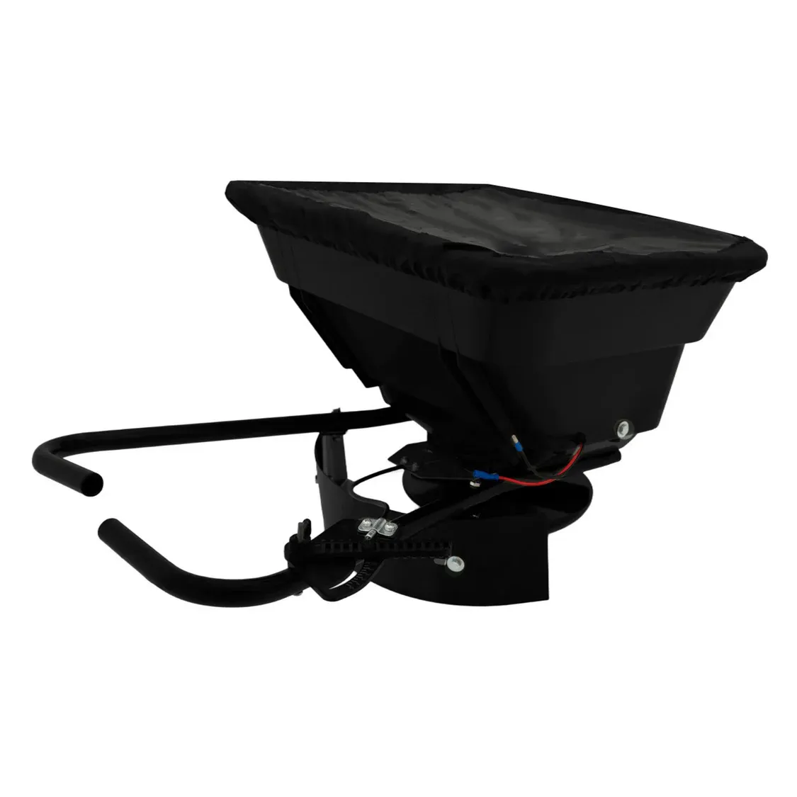 ATV-Streuer für Quad – 43,5 L Streugutbehälter mit 12V Motor für Dünger, Streusalz etc.