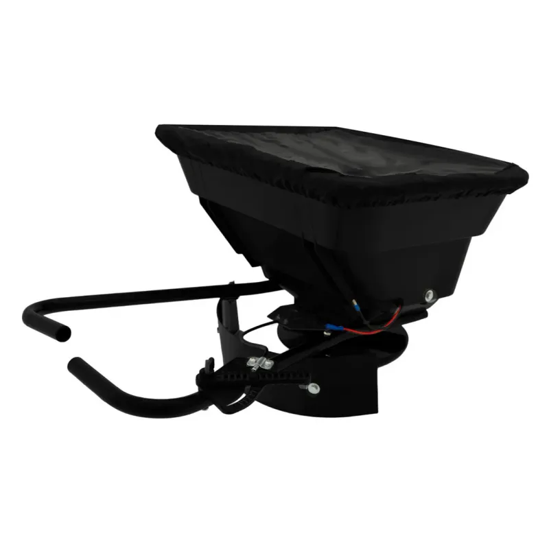 ATV-Streuer für Quad – 43,5 L Streugutbehälter mit 12V Motor für Dünger, Streusalz etc.