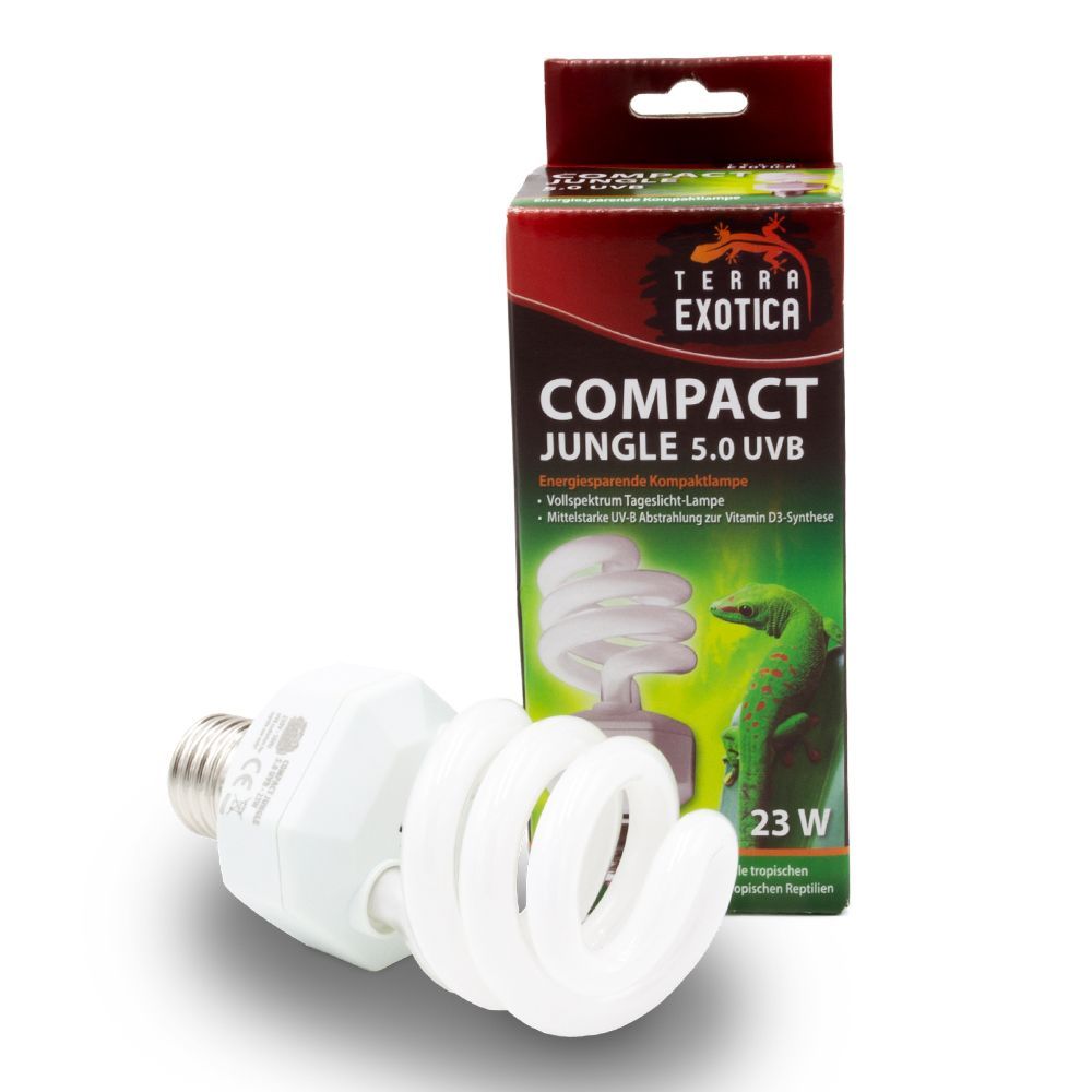 Compact Jungle 5.0 UVB – Energiesparende Terrarium Kompaktlampe, 23 Watt