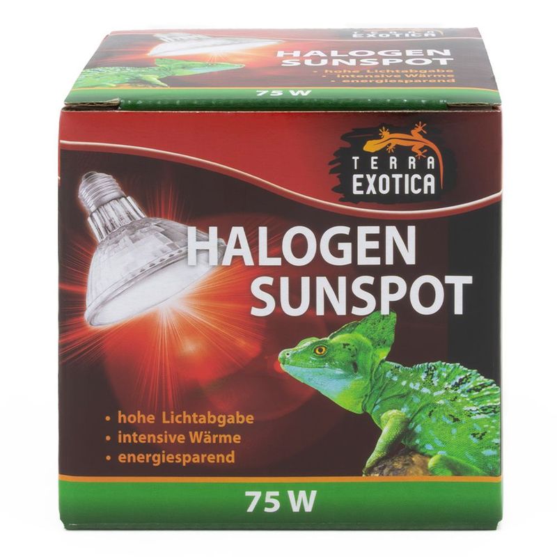 Halogen Sunspot – Halogen Terrarien Spotstrahler, 75 Watt