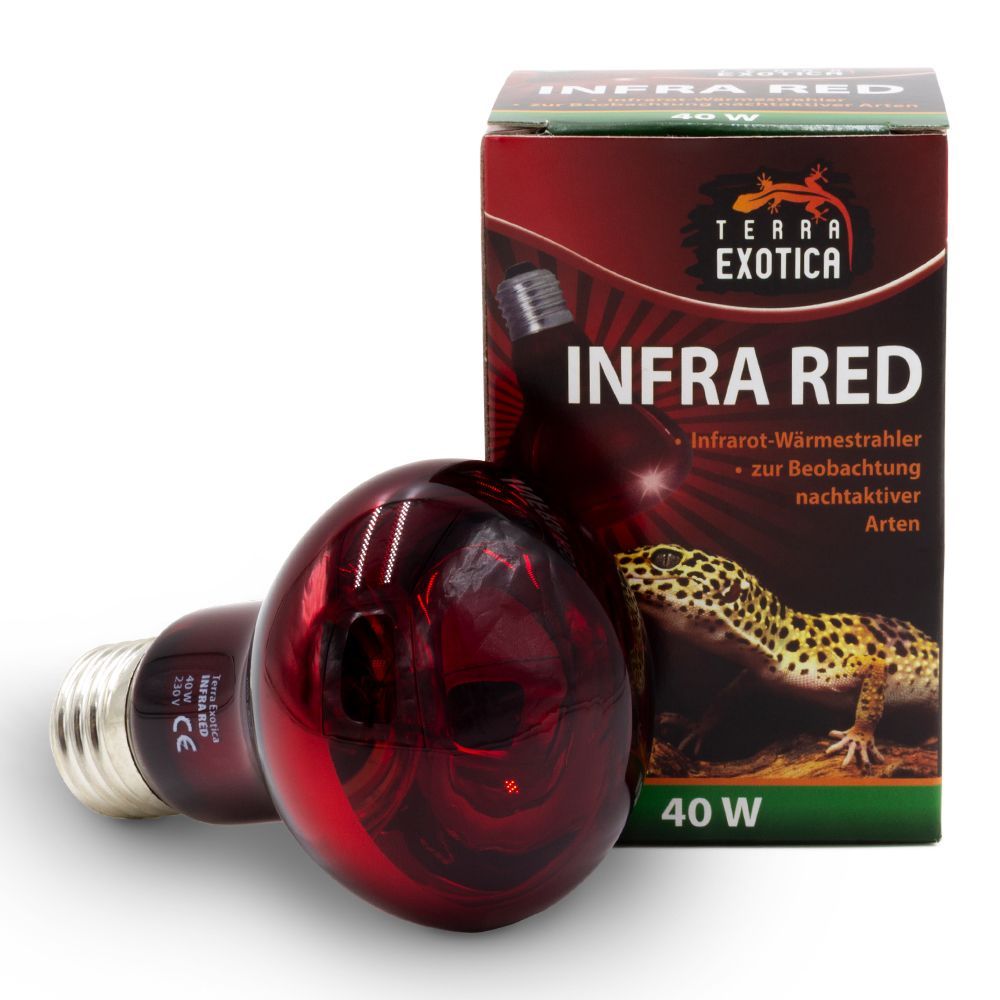 Infra Red – Infrarot Reflektorstrahler für Terrarium, 40 Watt