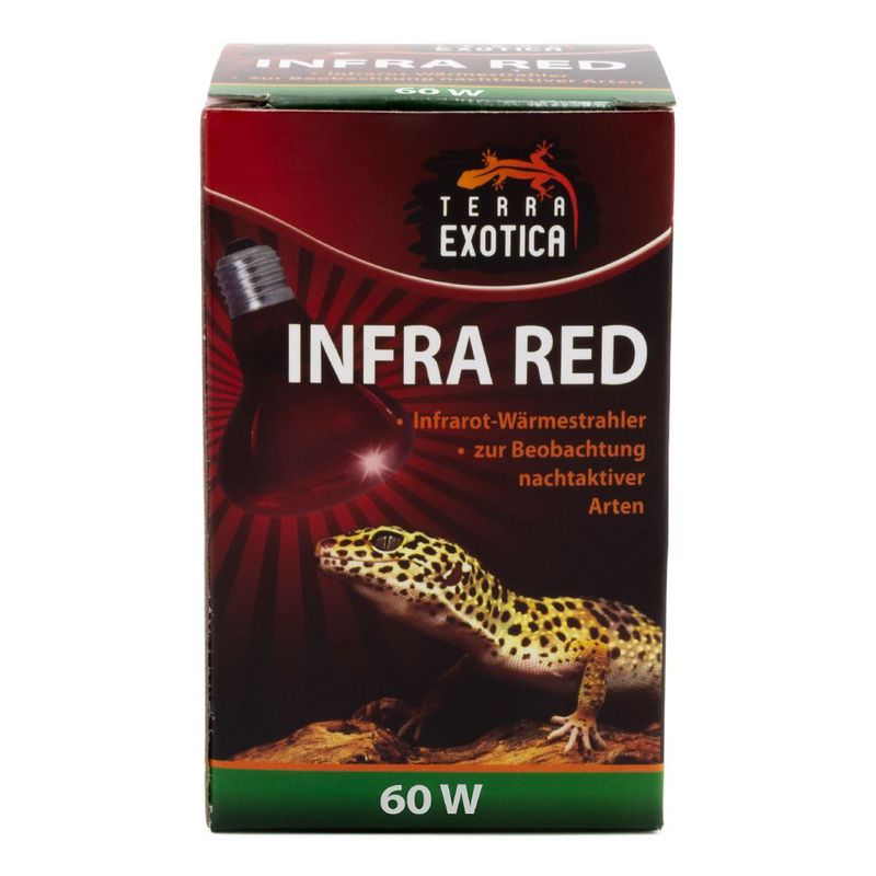 Infra Red – Infrarot Reflektorstrahler für Terrarien, 60 Watt