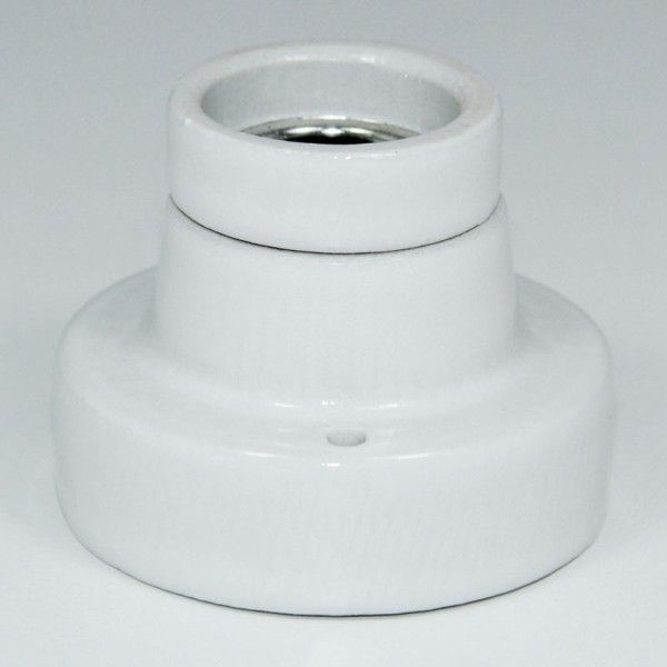 Porzellanfassung E27 - gerade