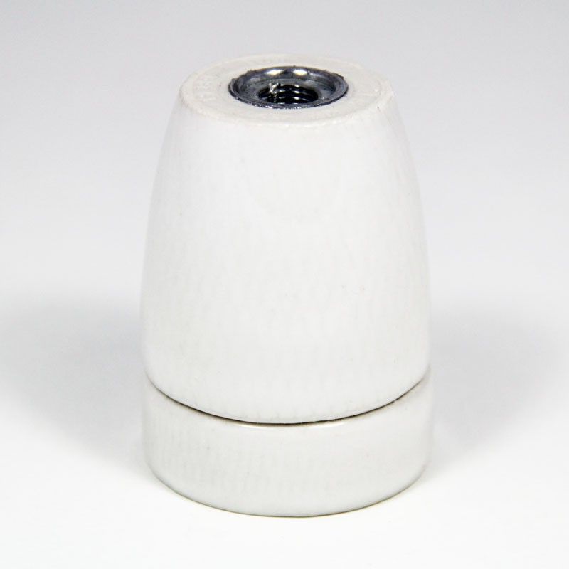 Porzellanfassung E27 - mit Gewinde