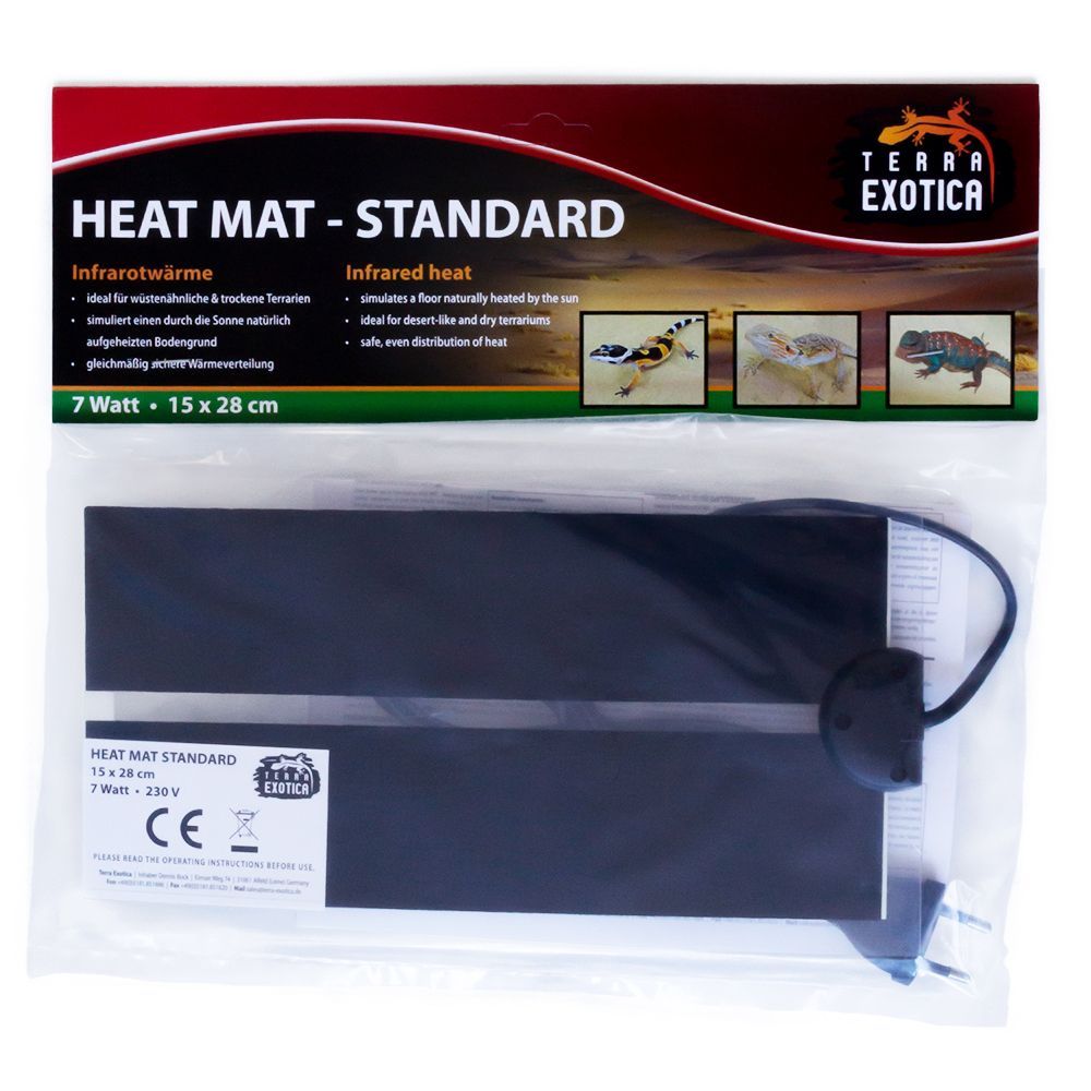Heizmatte – Standard für Terrarien, 15 x 28 cm – 7 Watt