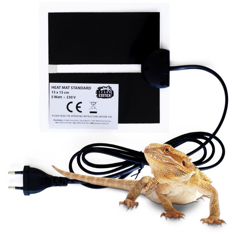 Heizmatte – Standard für Terrarium, 15 x 15 cm – 5 Watt