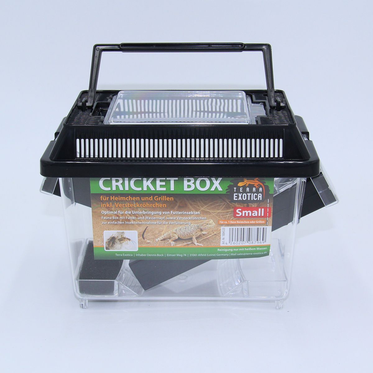 Cricket Box – Grillenbehälter - Small, 18 x 11 x 14 cm