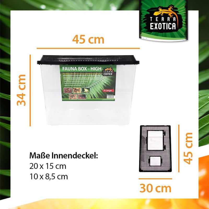 Terrarium / Fauna Box – High Extra-large, 45 x 30 x 34 cm