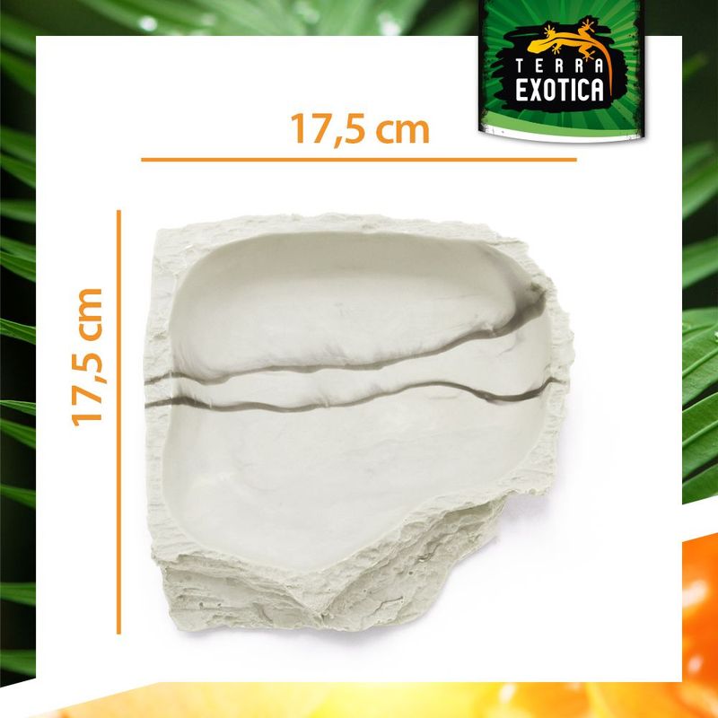 Terrarium Eckwasserschale – Large – Granite