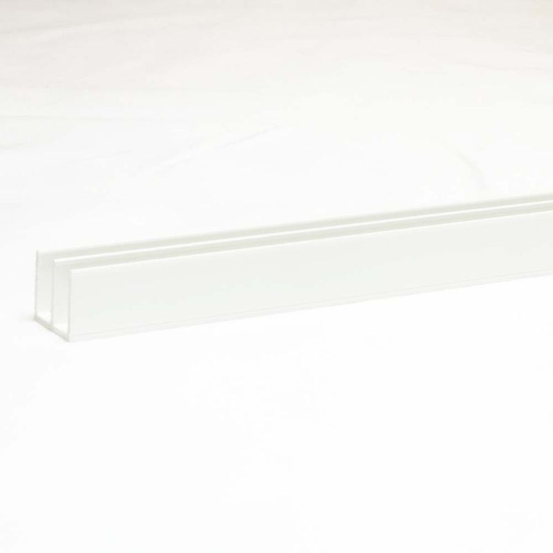 Terrarium Glasführungsprofil – Oben, 4 mm / 150 cm – Weiss
