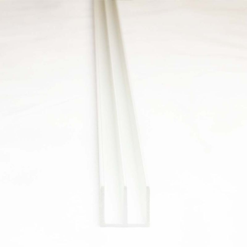 Terrarium Glasführungsprofil – Oben, 4 mm / 200 cm – Weiss