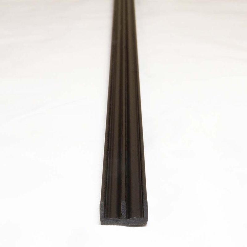 Terrarien Glasführungsprofil – Unten, 4 mm / 150 cm – Schwarz