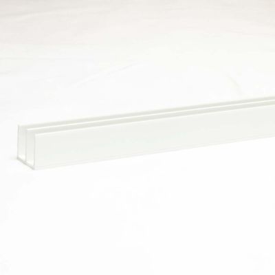 Terrarium Glasführungsprofil – Oben, 4 mm / 100 cm – Weiss