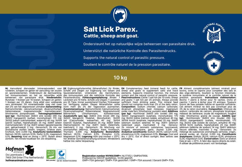 Leckstein – Rind/Schaf/Ziege – 10 kg – Tierergänzungsmittel