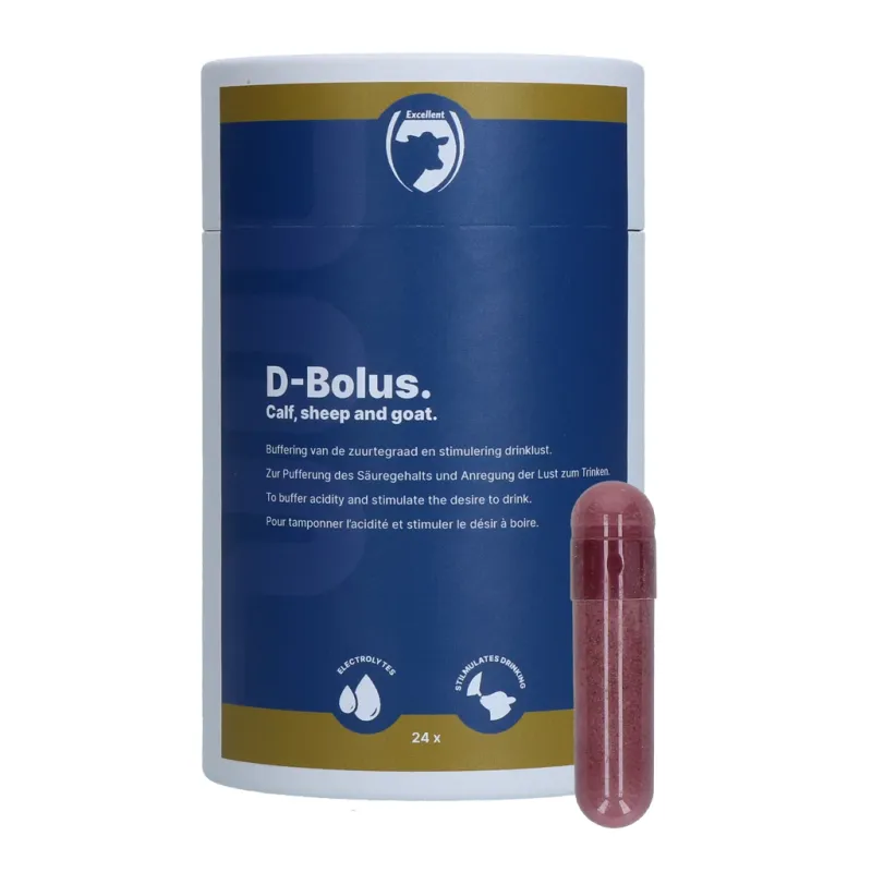 D-Bolus – 24 Stück – Bicarbonattablette – Kälber – Ergänzungsfuttermittel