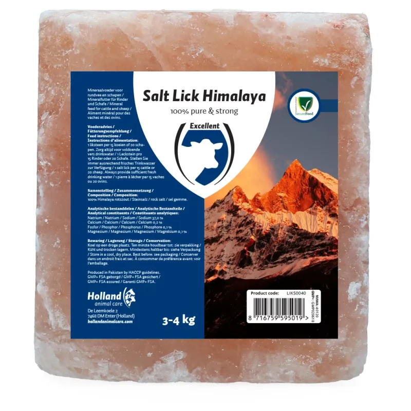 Hochwertiger Salzleckstein aus dem Himalaya – 3-4 kg – Rinder/Schafe/ Pferde