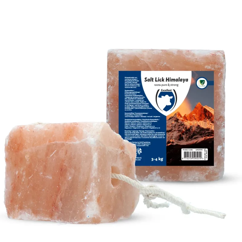 Hochwertiger Salzleckstein aus dem Himalaya – 3-4 kg – Rinder/Schafe/ Pferde