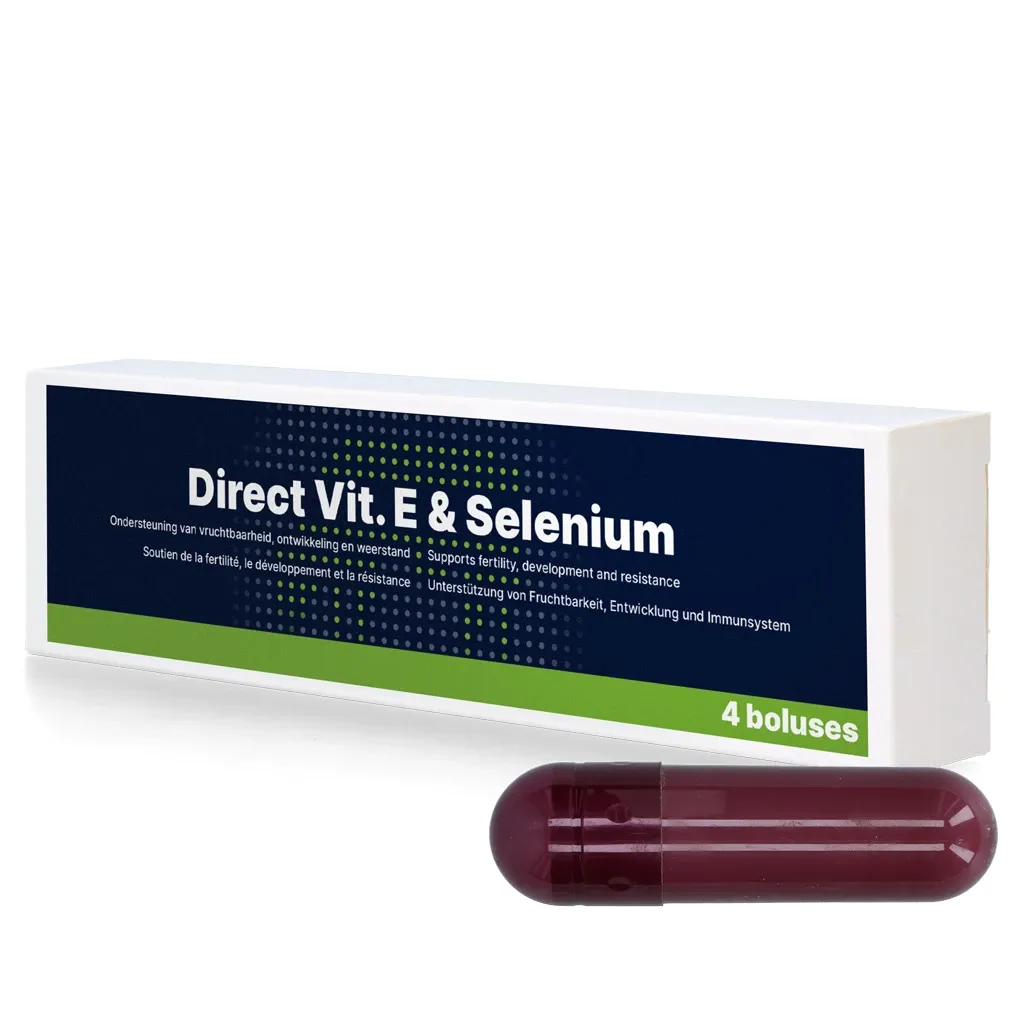 Direct Vit. E &amp; Selenium – 4 x 105 g – Bolus für Rindvieh