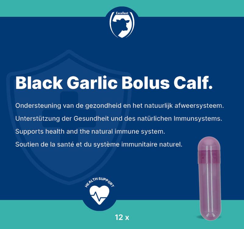 Bolus aus schwarzem Knoblauch für Kälber – 12 x 5 g