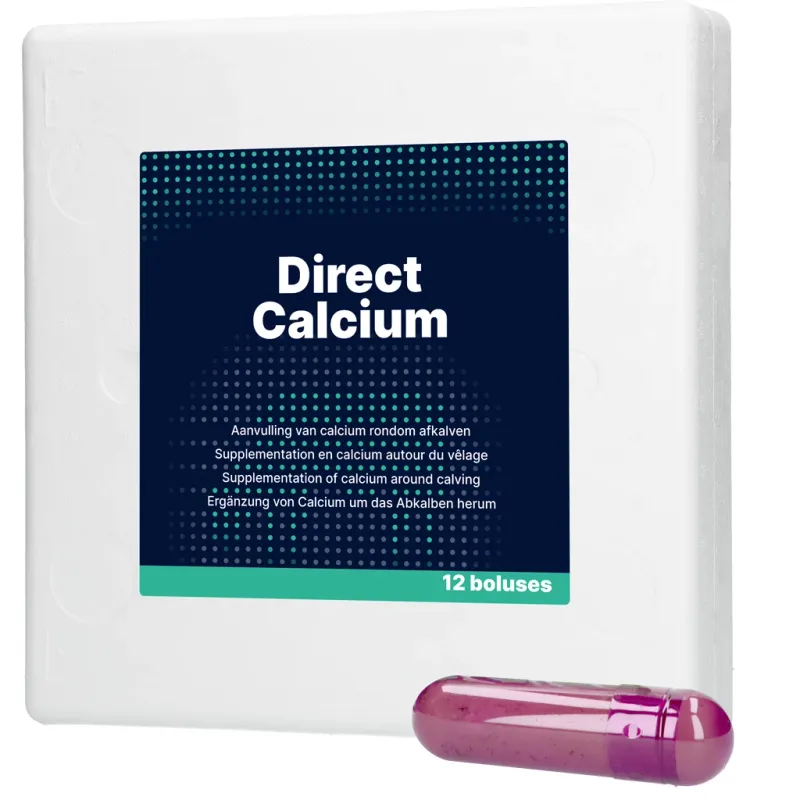 Direct Calcium – 12 x 94 g – Bolus für Milchkühe – Calcium