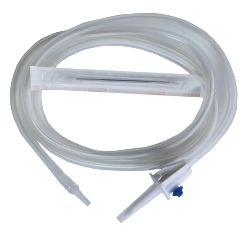 Infusionsset mit Stechnadel + Nadel – Infusionszubehör für Rinder – 16,5 cm