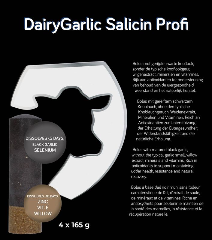 Knoblauch Salicin Profi Bolus – 165 g – 4 Stück – Rinder