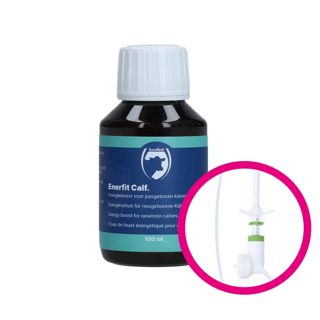 Enerfit Kalbfutter – 100 ml – Direkte Energie in flüssiger Form – Kälber