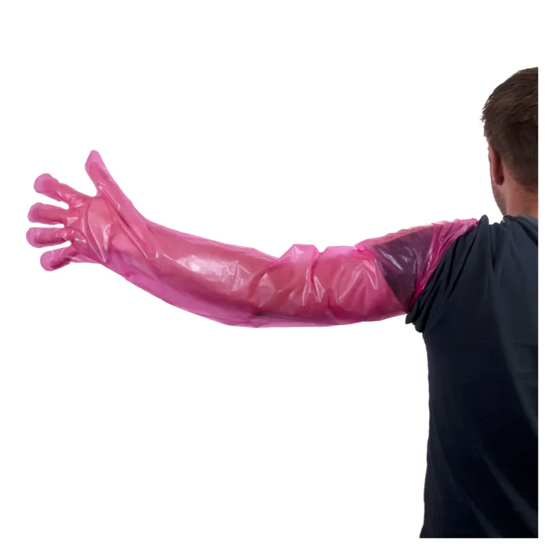 Hochwertige Einweghandschuhe, kräftig pink – 100 Stück