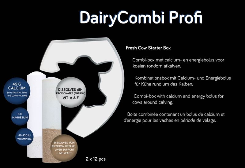 DairyCombi Profi Bolus – 2 x 12 – Combi-Box – Milchkühe