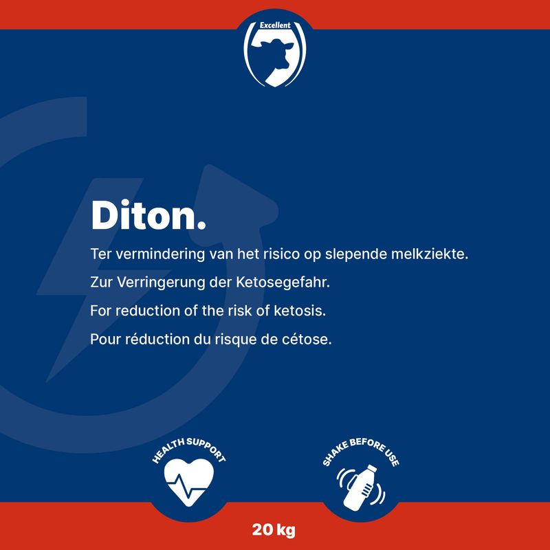 Diton – 20 kg – Reduziert Ketoserisiko – Für Rinder, Schafe, Ziegen