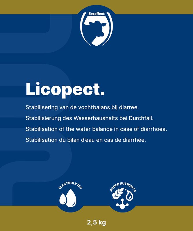 Licopect – 2,5 kg – Diätfuttermittel – Physiologische Verdauung – Kälber