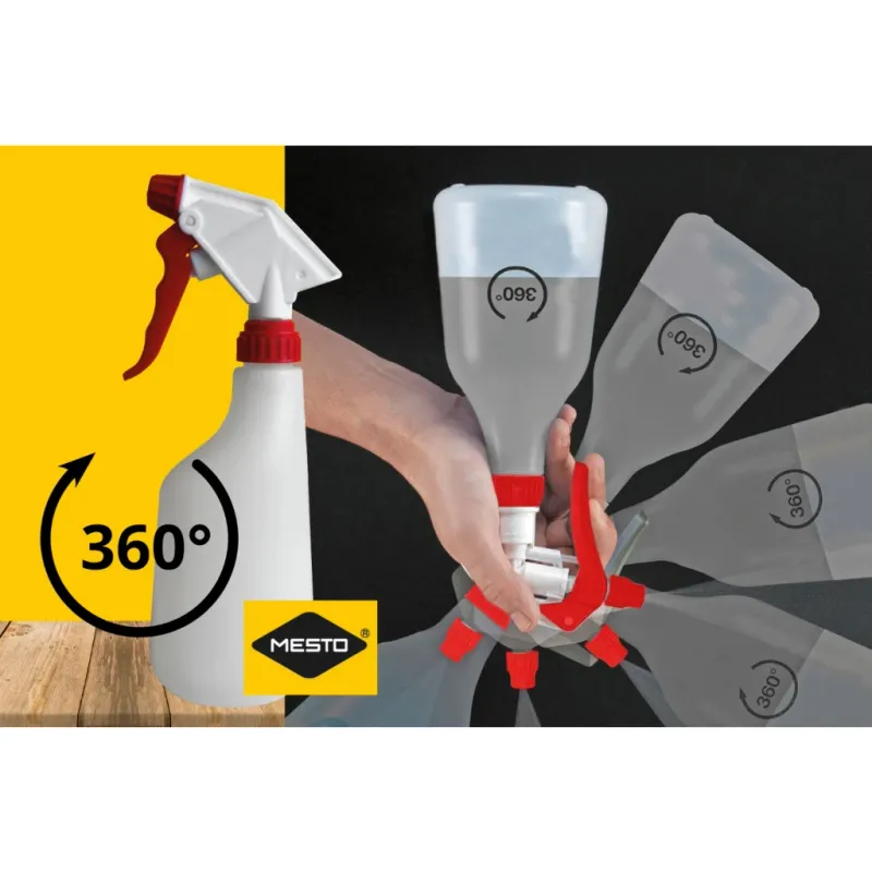 Mesto Trigger Sprayer Sprühflasche 600ML – Drucksprüher – Auch kopfüber verwendbar