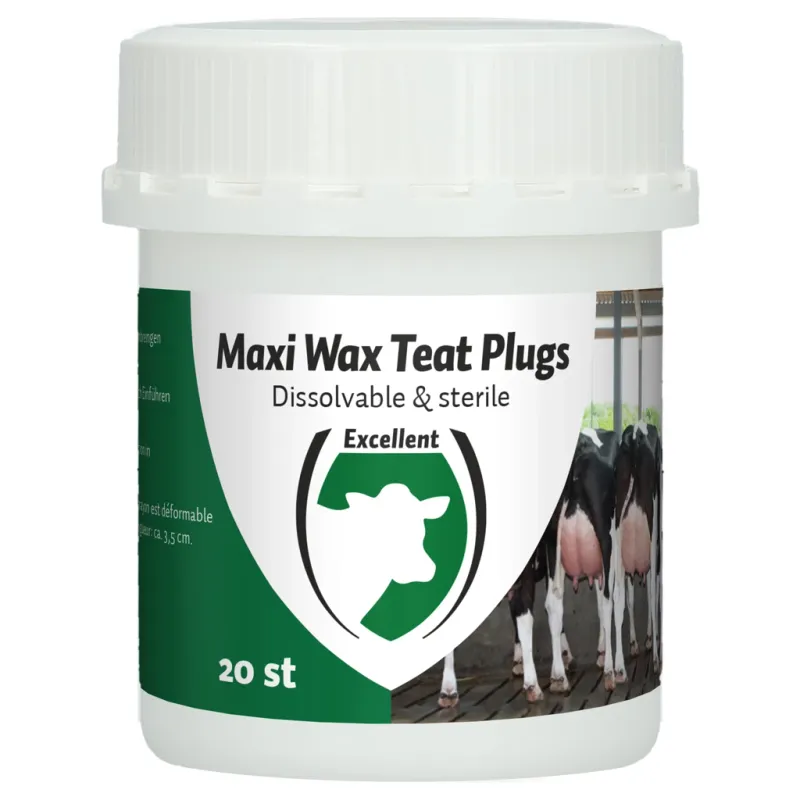 Maxi Wax Zitzenstifte – 20 St. – Wachsstift, sterilisiert – Reparatur von Zitzen
