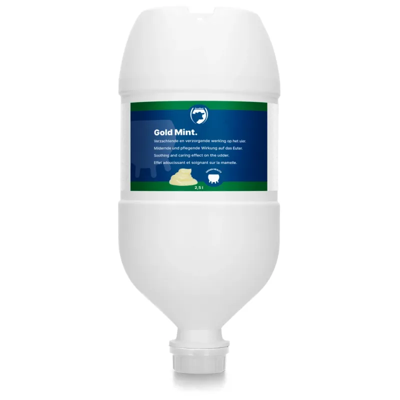 Gold Mint – 2,5 l – Euterpflege für Rinder – Hängetube
