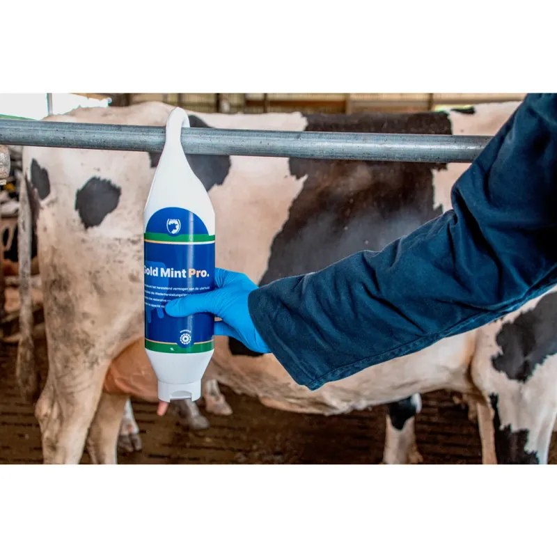 Gold Mint Pro – 1 Liter – Euterpflege für Rinder – Ringelblume - Steh- und Hängeflasche