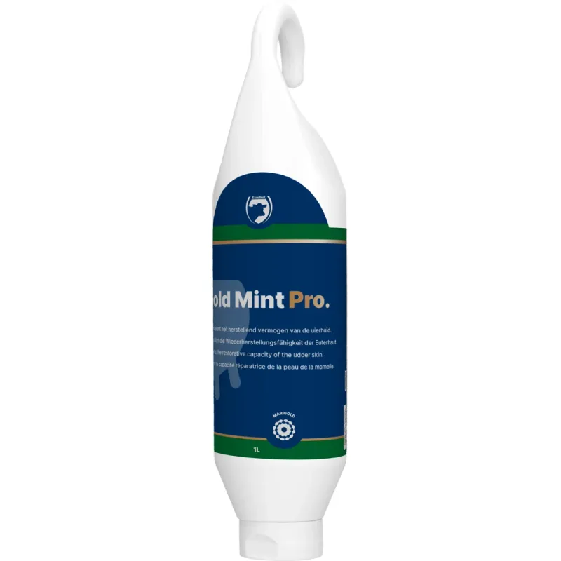 Gold Mint Pro – 1 Liter – Euterpflege für Rinder – Ringelblume - Steh- und Hängeflasche Gold Mint Pro – 1 Liter – Euterpflege für Rinder – Ringelblume - Steh- und Hängeflasche