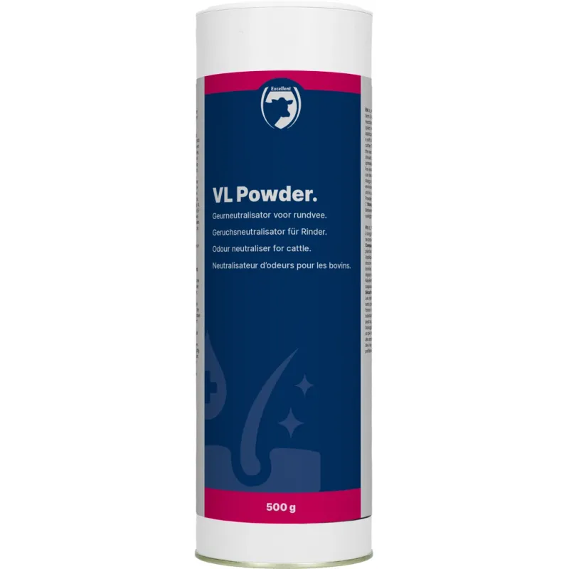 VL-Pulver – 500 g – Nutztiere &amp; Rinder – Geruchsneutralisator – Sprühflasche